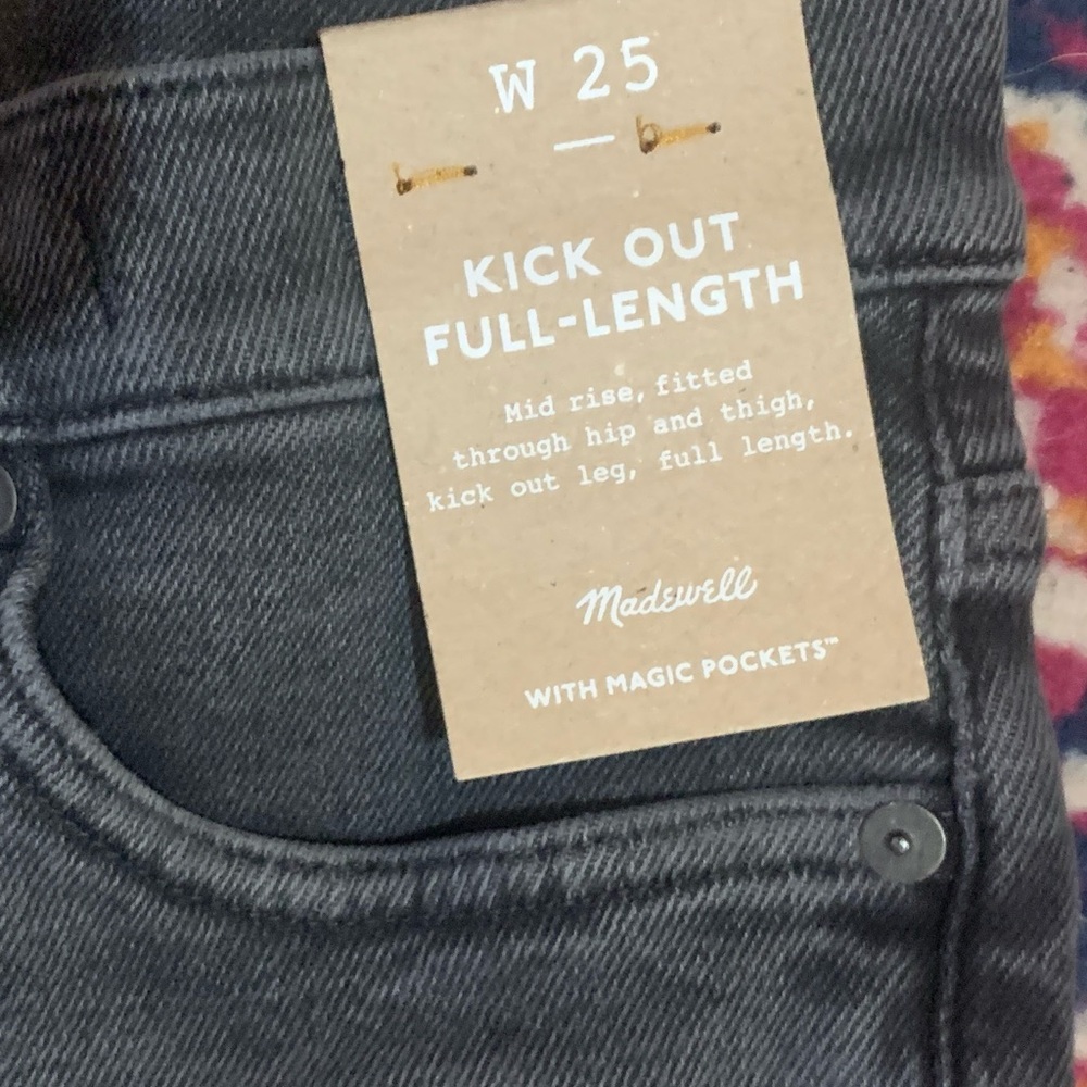 Brand New size 25 Madewell full length kick out this wash is SOLD OUT - Picture 6 of 15